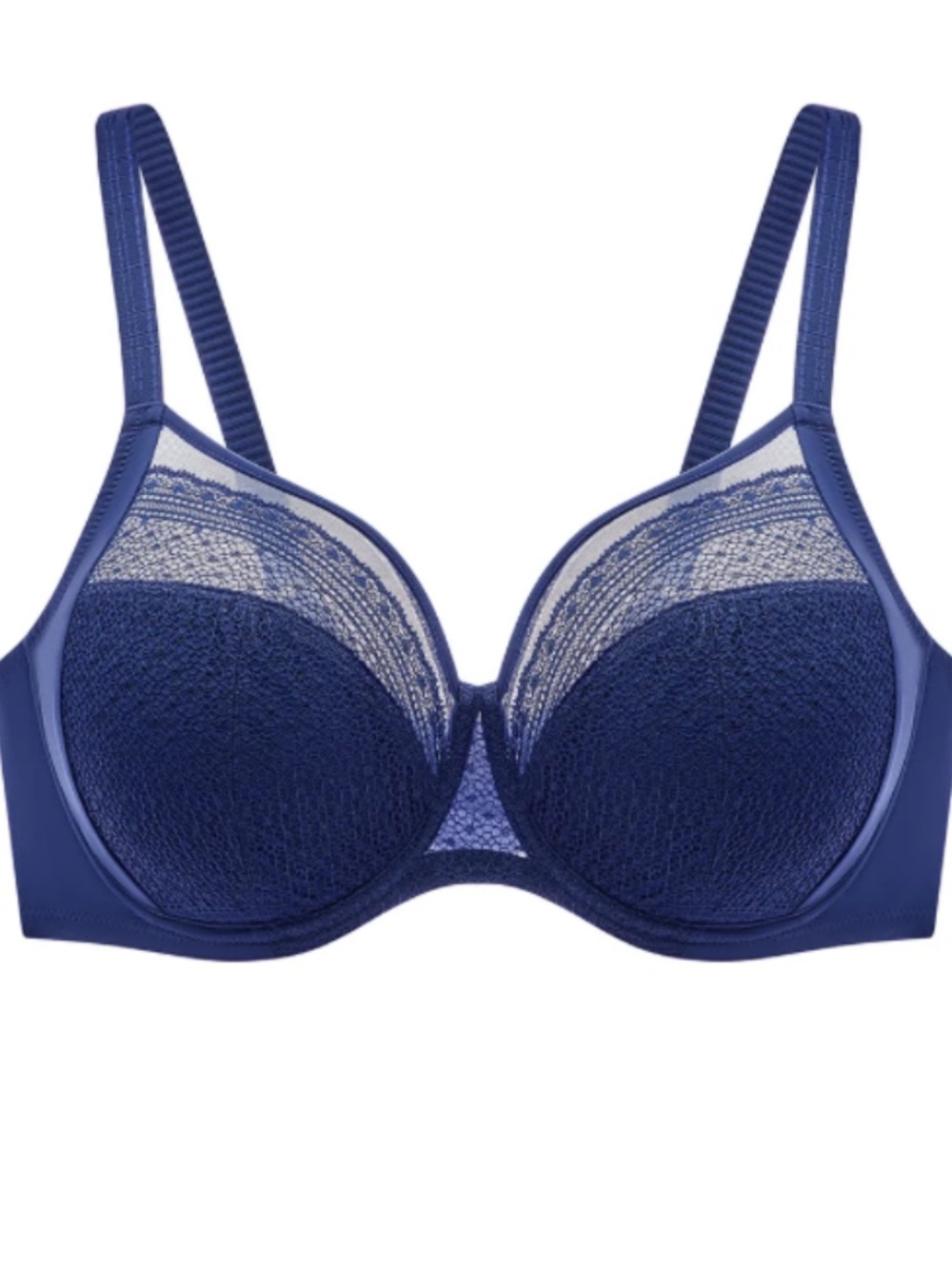 Understance Royal Blue Lace Underwire Bra 
Size 42H